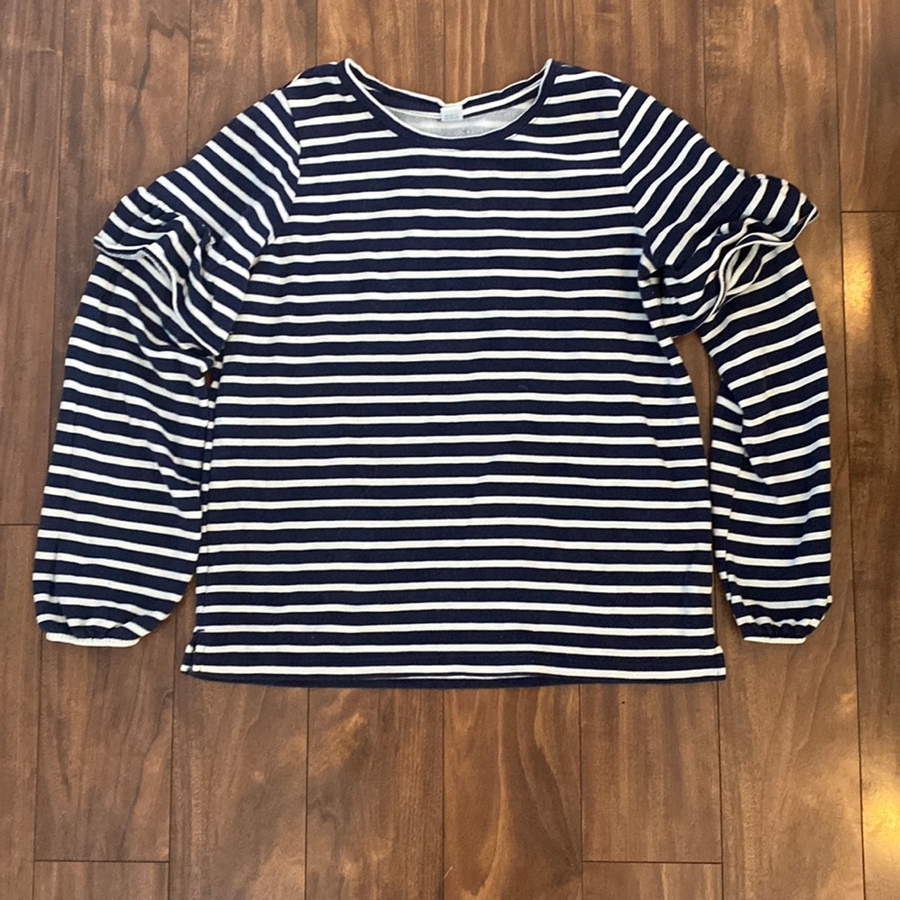 Ruffle detail sweatshirt